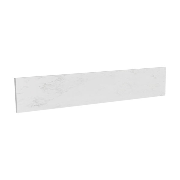 Deluxe Living Sidesplash for Bathroom Vanity Top, Carrara White